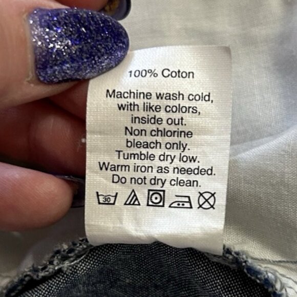 J Crew Gramercy Nautical Sailor Anchor Chambray Blue Cotton Shorts Size 32W - Picture 5 of 5